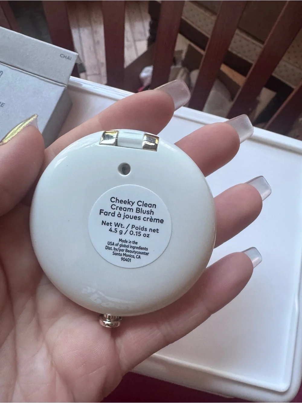 Must Have! Chai Blush Beautycounter Cheeky Clean Cream Blush in Silver Box